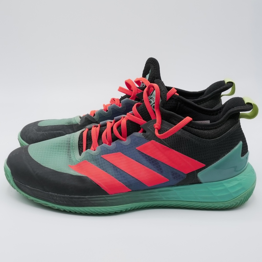 Men's adidas Adizero Ubersonic 4 Clay Tennis Shoe - Pulse Aqua/Core Black